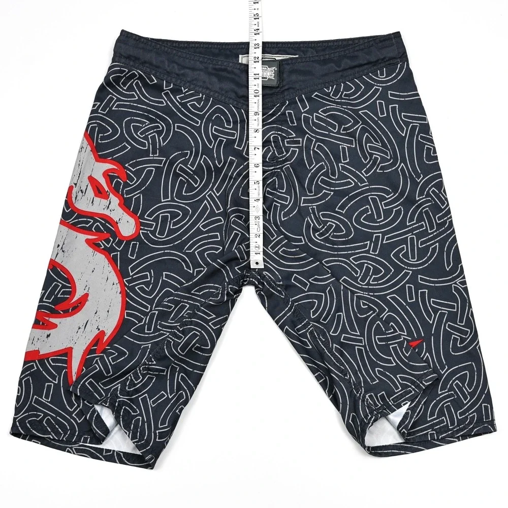 MMA Elite Board Shorts Mens Medium Dragon‎ Fighting Martial Arts Swim Trunks